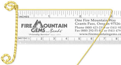 Wrapped wire with three inch tail